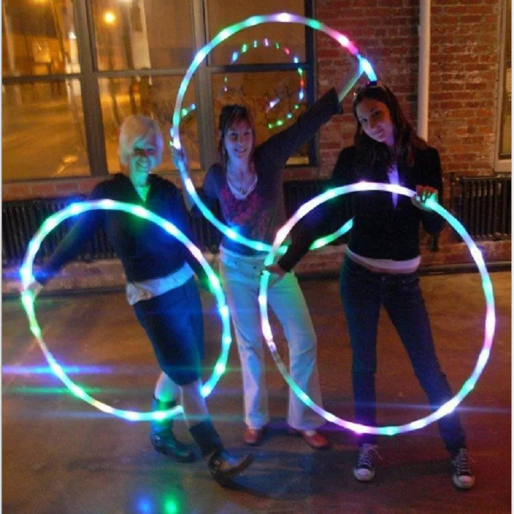 LED Colorful Fitness Circle Sport Hoop Loose Weight Home Indoor