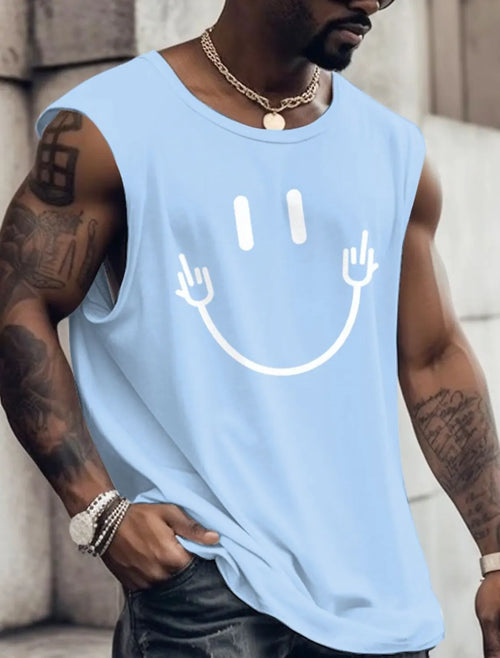 2023 New Summer Men's Boxing Fitness Tank Top Men's Sports Tops