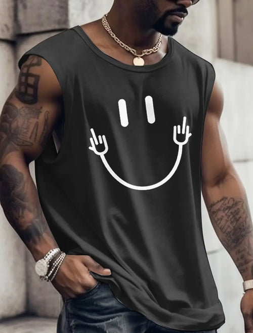 2023 New Summer Men's Boxing Fitness Tank Top Men's Sports Tops