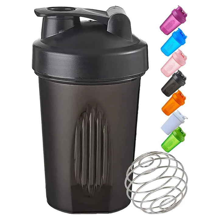 400ML Blender Shaker Bottle with Scale Protein Shakes Leakproof for Powder Workout Gym Sport Mixing Cup Water Bottle