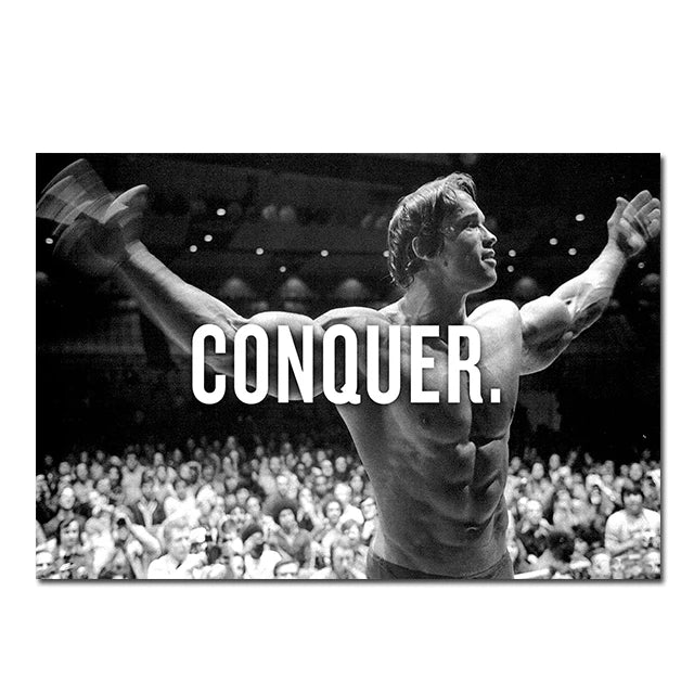 Arnold Schwarzenegger Fitness Posters and Prints Motivational Wall Art Canvas Paintings Modern Home Room Wall Decor