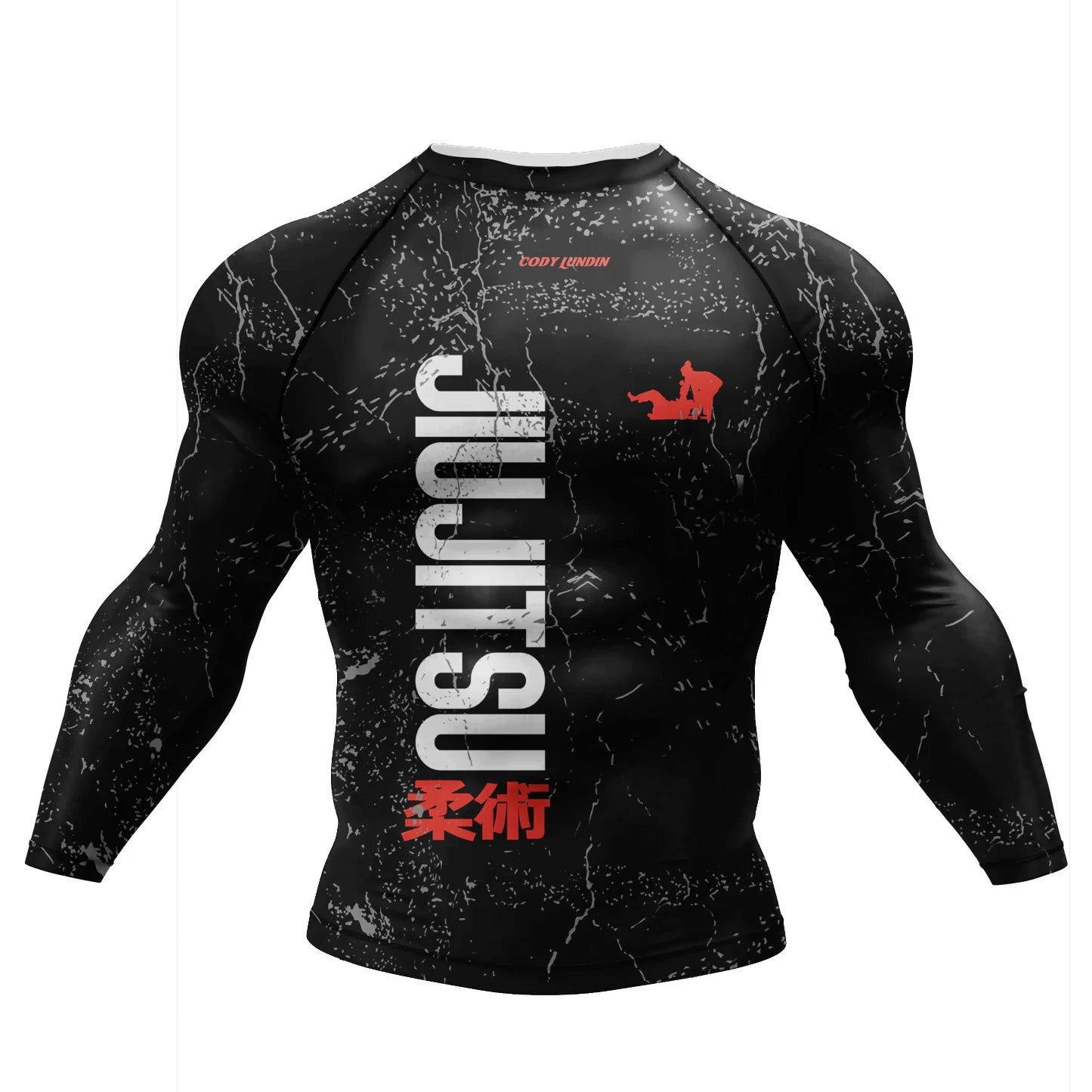 Custom CODY LUNDIN Long Sleeve Jiu Jitsu BJJ Rashguard For Men Tattoo