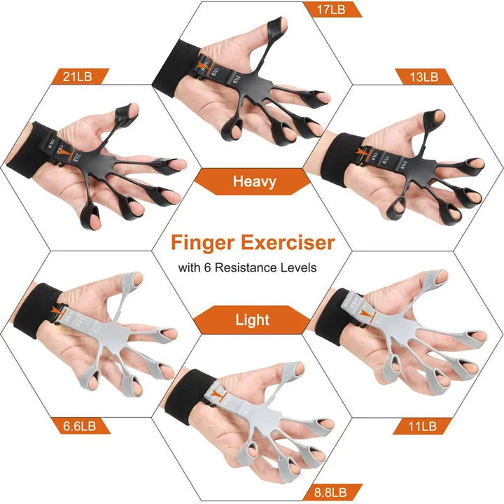 1pcs Silicone Gripster Hand Grip Finger Power Strengthener Stretcher