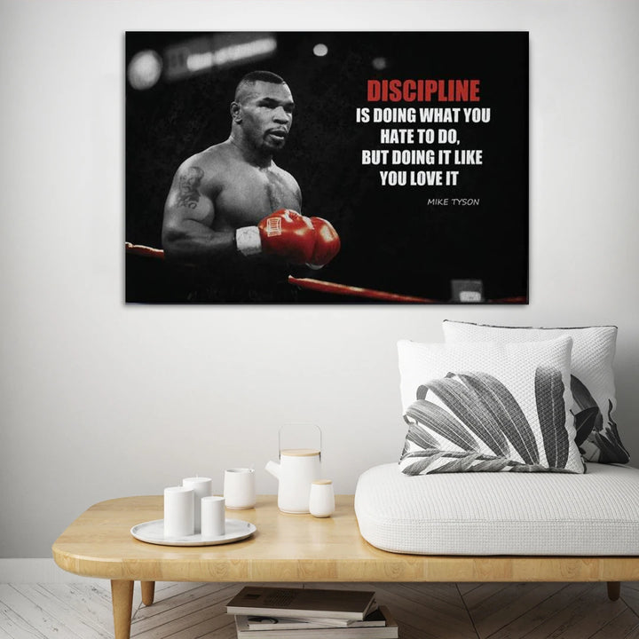 Boxing King Mike Tyson Motivational Quotes Canvas Painting Posters and Print Wall Art Picture for Living Room Home Decor Cuadros