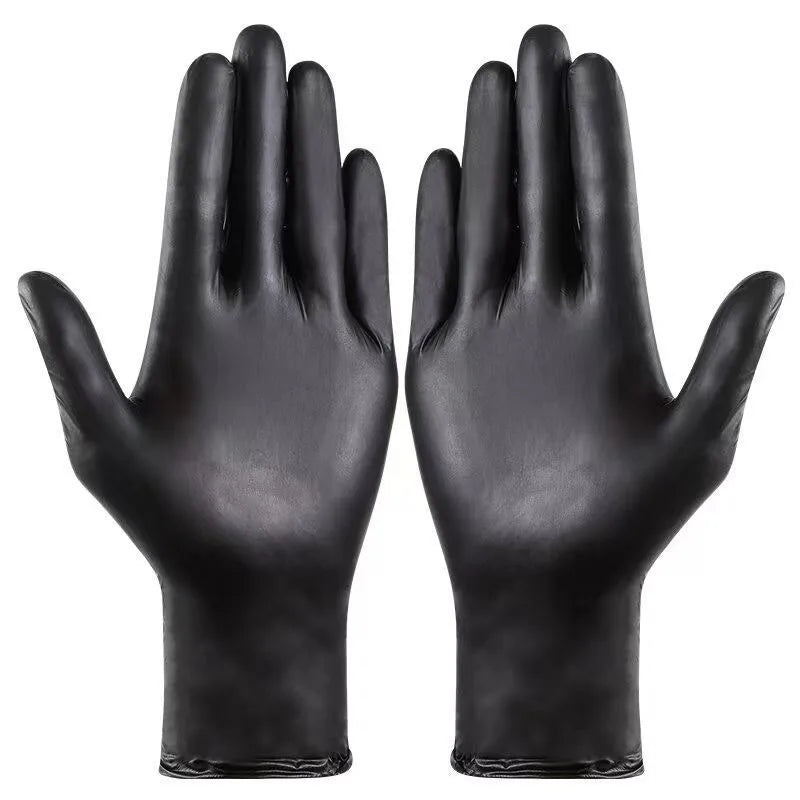 100/2pcs Strong Disposable Gloves Black Nitrile PVC Gloves for Housework Cleaning Car Industry Gardening Pet Care Cooking Tools