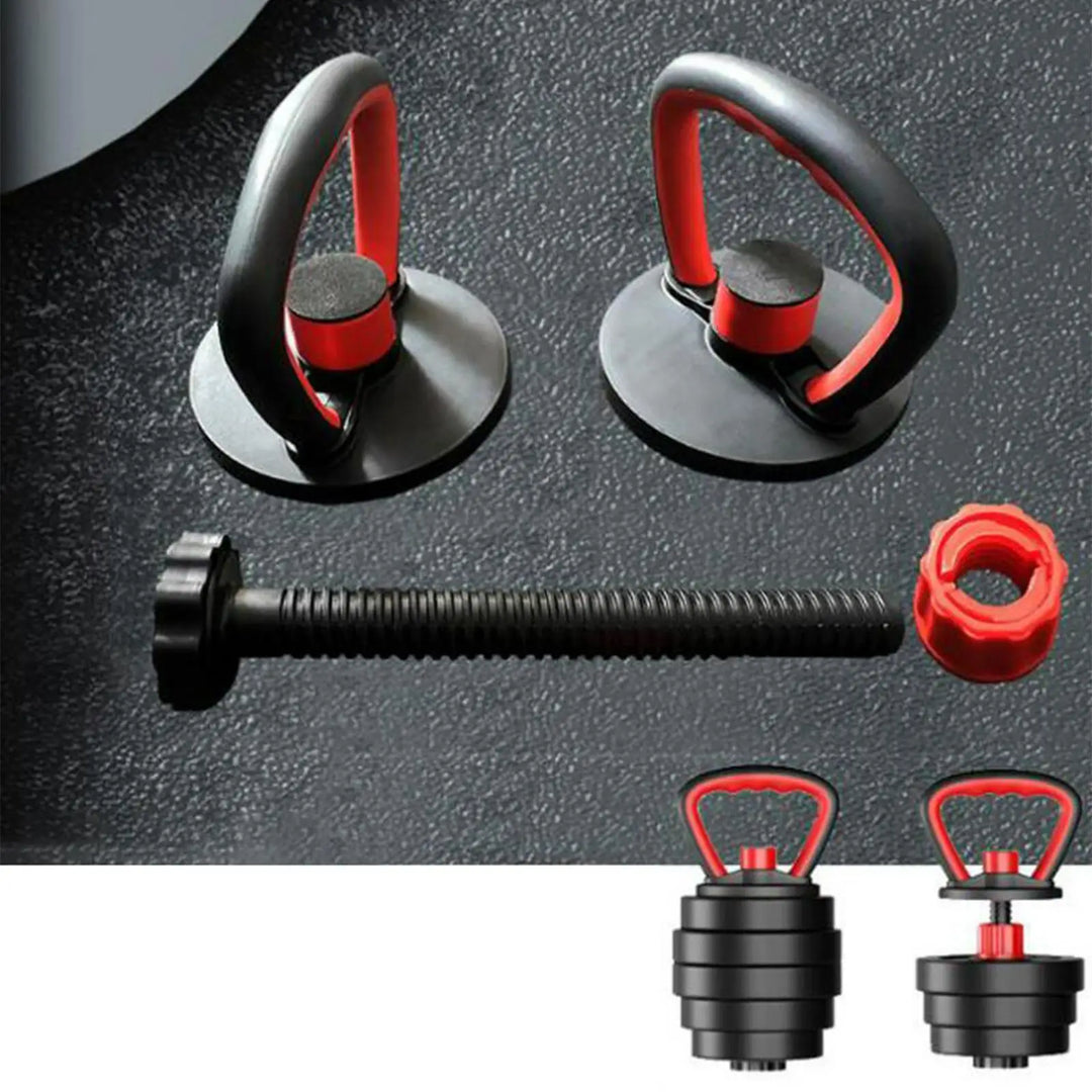 Adjustable Kettlebell Handle for Plates Weights Dumbbell Grip Workout