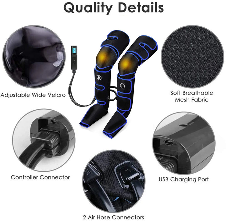 Leg Muscle Relaxer 6 modes Air Compression Recovery Boot Lymph Release