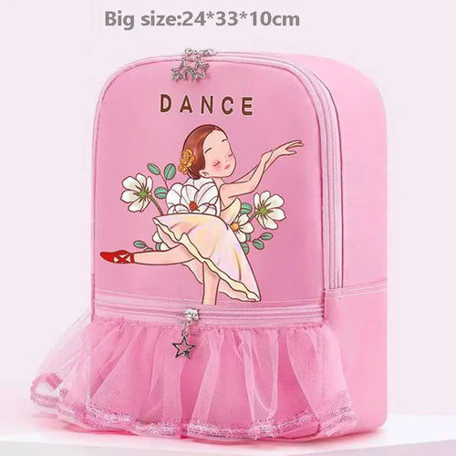 Girls Laser Shiny Ballet Dance Bags Kids Training Shoulder Gym