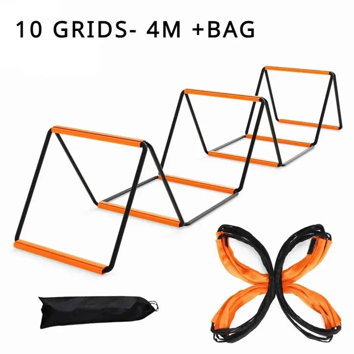 Dual-Purpose Soccer Training Jump Ladder Multifunctional Agility Ladder Speed Training Coordination Footwork Football Equipment