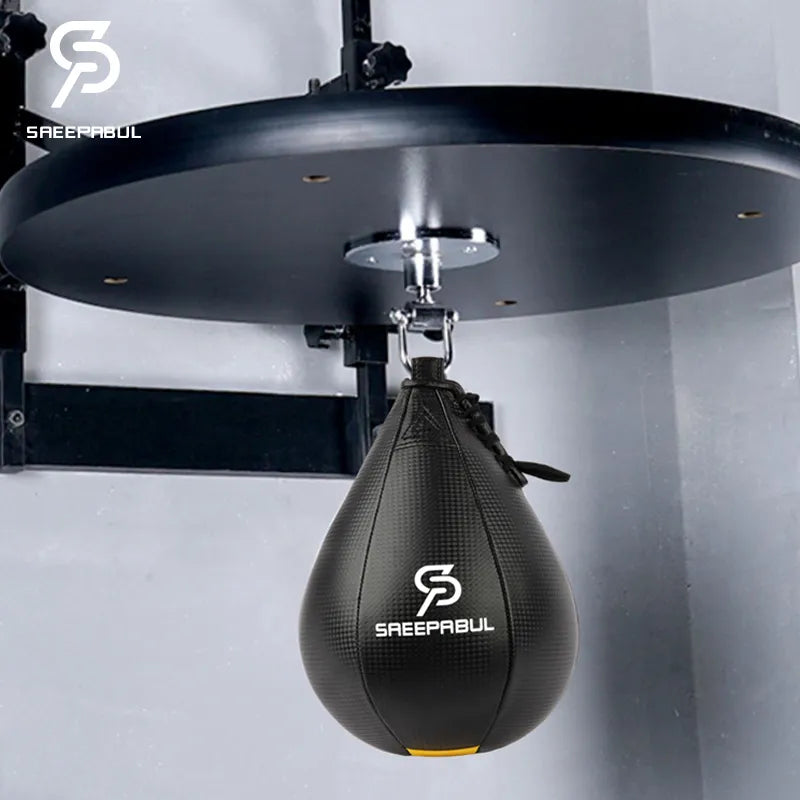 High Quality PU Pear-shaped Boxing Speed Ball Hanging Punching Bag For