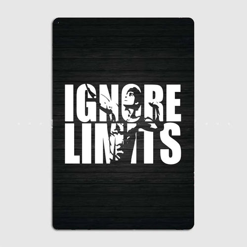 Gym Motivation High Quality Metal Fitness Poster for Gym Wall Decor