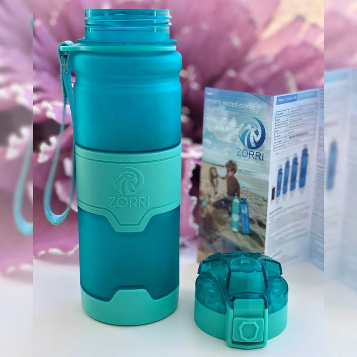 ZORRI Sports Water Bottle Protein Shaker Bpa Free Eco-Friendly