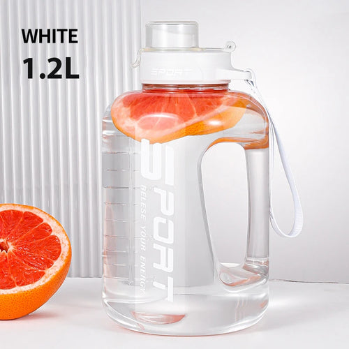 1.2L/1.7L/2.5L Sports Water Bottle Travel Kettle Large Fitness Gym