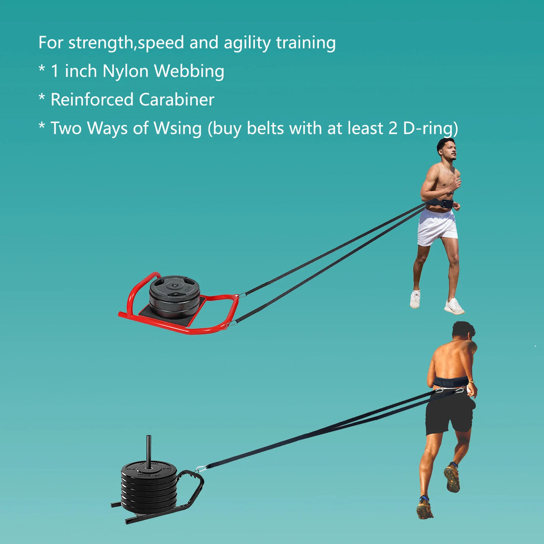 Weight Sled Pulling Strap Belt,Waist Belt,Sled Trainer Pull Leash of