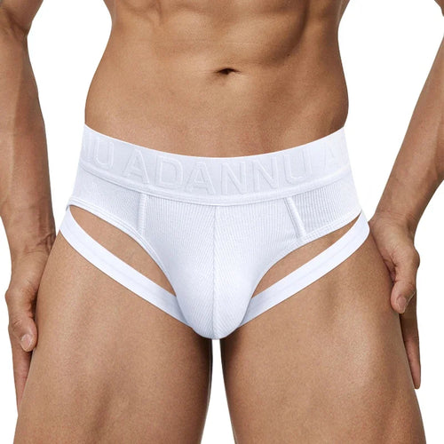 CMENIN Model Man Underwear Sexy Leg Strap Mens Sports Fitness Briefs