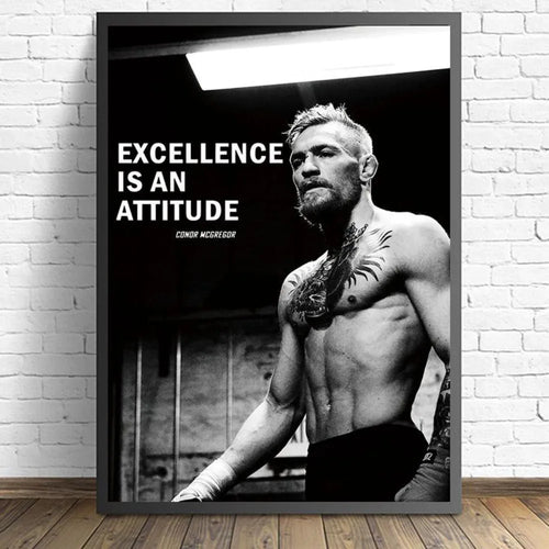 Inspirational Boxing Conor McGregor Professional Boxers Poster Canvas