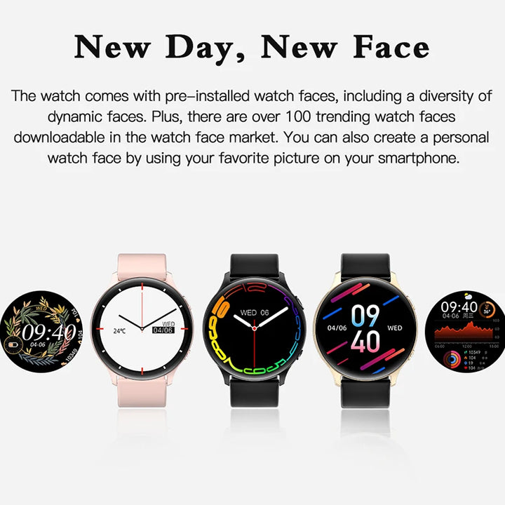 2023 OLED Fashion Smart Watch Ladies Heart Rate Blood Pressure