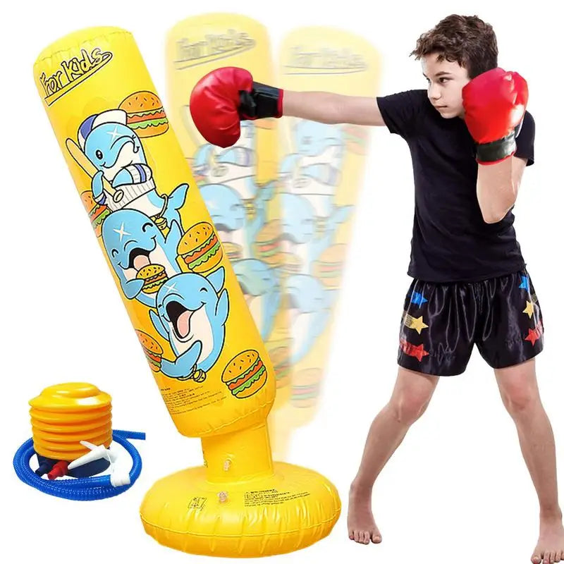 Children Boxing Punching Bag Tumbler Inflatable Sandbag Toys Kids