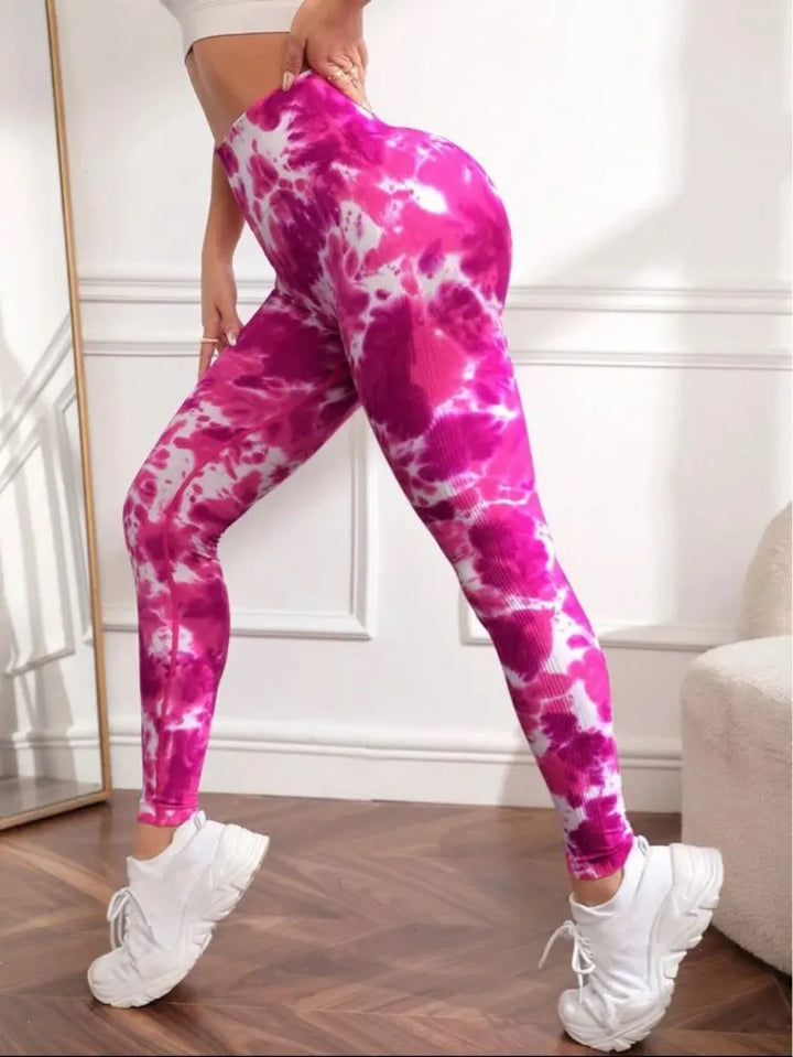 Women Seamless Sport Leggings High Waist Print Yogo Stretch Fitness