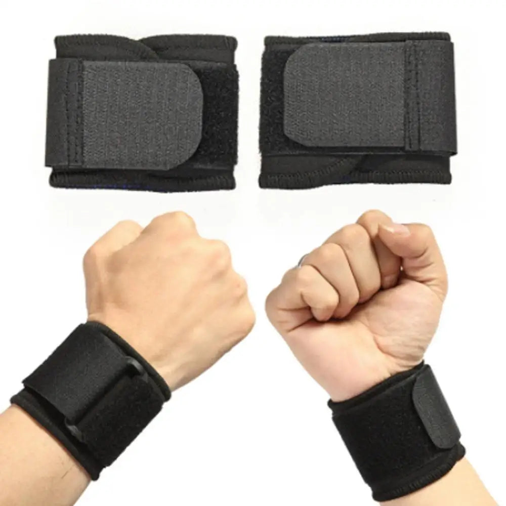 1 Pair Wrist Support Wrap Weight Lifting Gym Cross Training Fitness