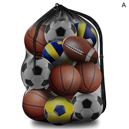 Mesh Soccer Ball Bag Extra Large Drawstring Basketball Storage Bag