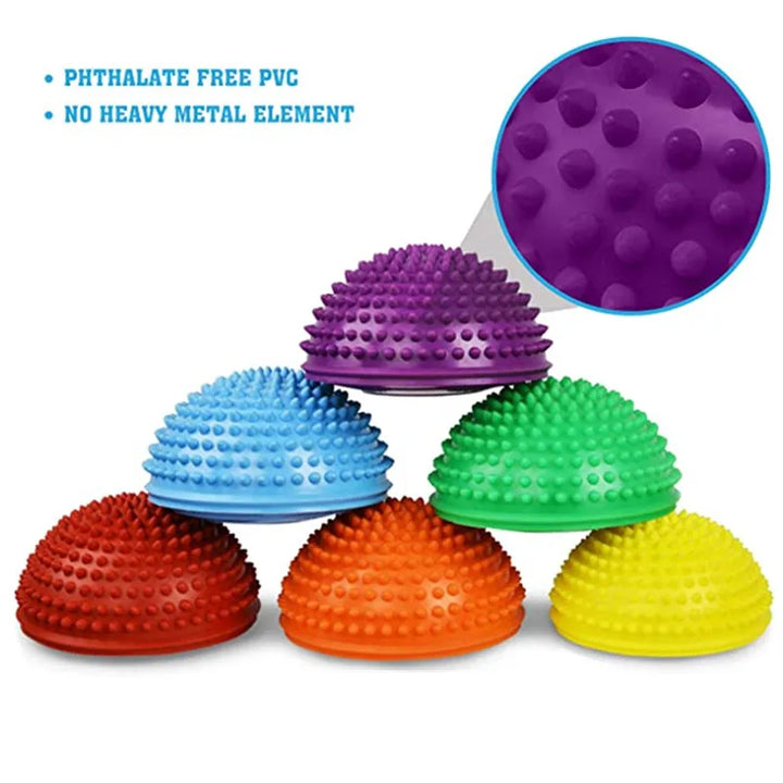 Inflatable Half Sphere Yoga Balls PVC Massage Ball Balance Pods Disc