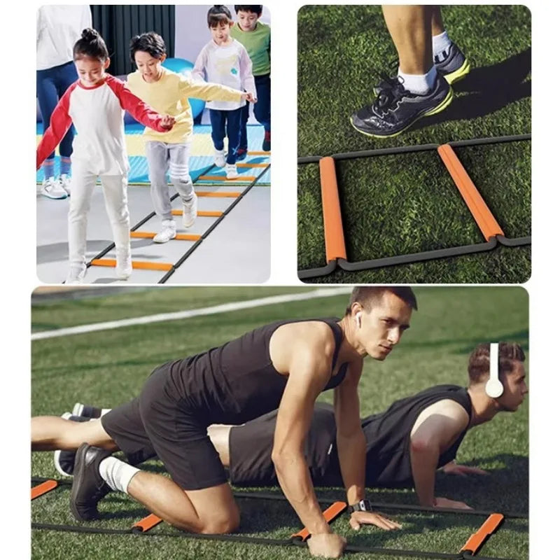 Dual-Purpose Soccer Training Jump Ladder Multifunctional Agility Ladder Speed Training Coordination Footwork Football Equipment