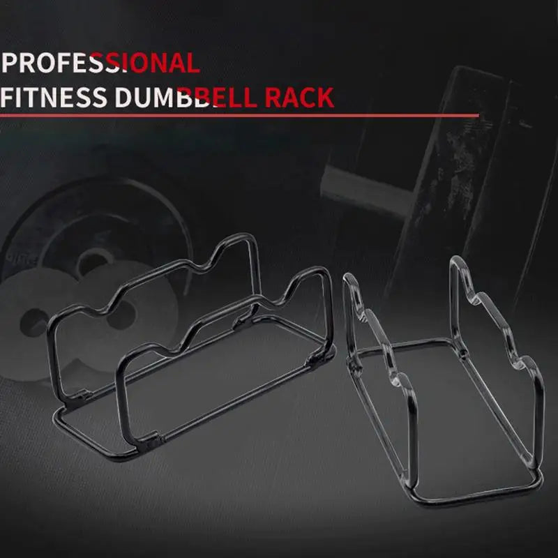 Black Dumbbell Rack Compact Durable Barbell Storage Stand Strengthened