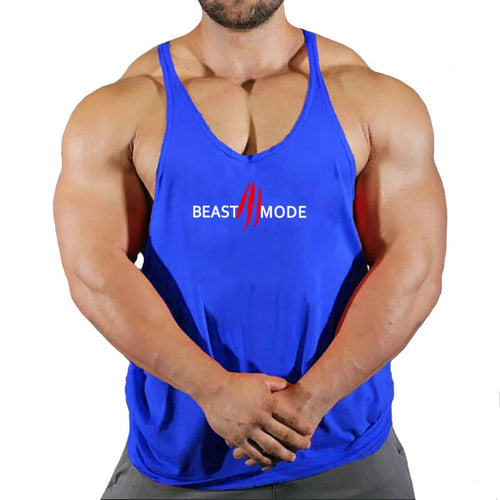 Brand Vest Muscle Fashion Gym Mens Back Tank Top Sleeveless Stringer