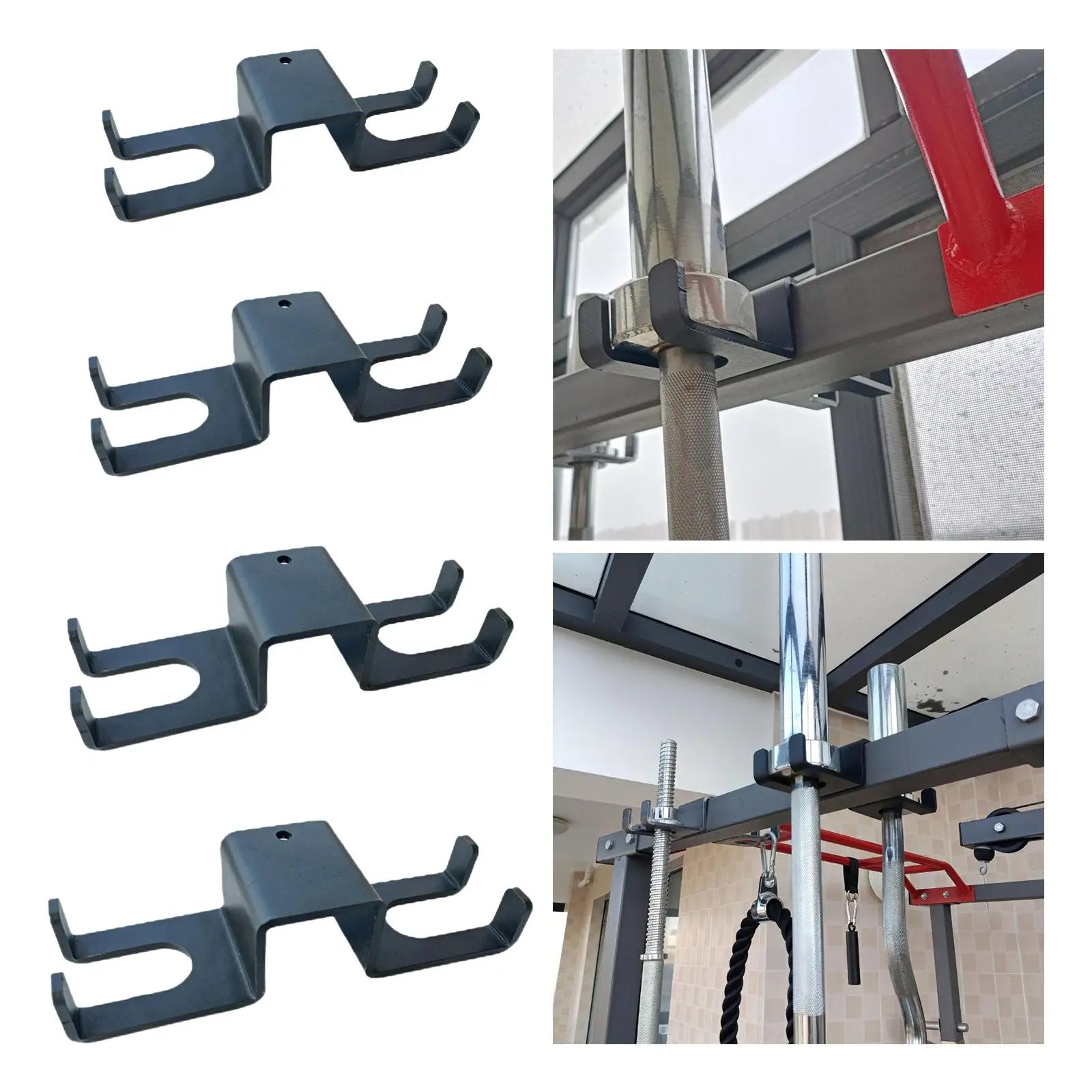 Squat Rack Easy to Install Weight Bar Rack Fitness Rack Space Saving