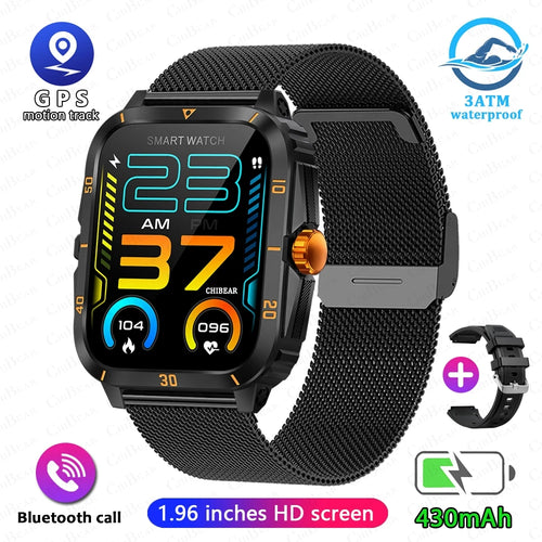 2024 Men Smartwatch 3ATM Waterproof Barometer Altimeter GPS Trajectory