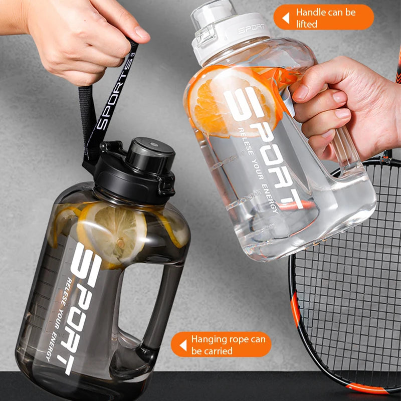 1.2L/1.7L/2.5L Sports Water Bottle Travel Kettle Large Fitness Gym