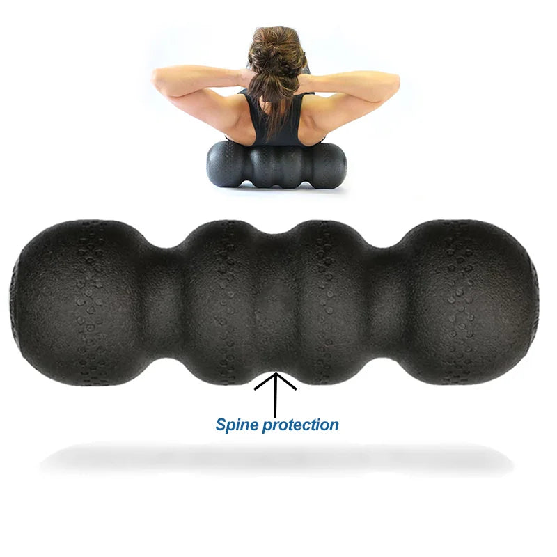 Foam Roller Peanut Yoga Roller 45CM EPP High Density Back & Neck