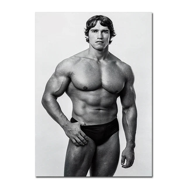 Arnold Schwarzenegger Fitness Posters and Prints Motivational Wall Art Canvas Paintings Modern Home Room Wall Decor