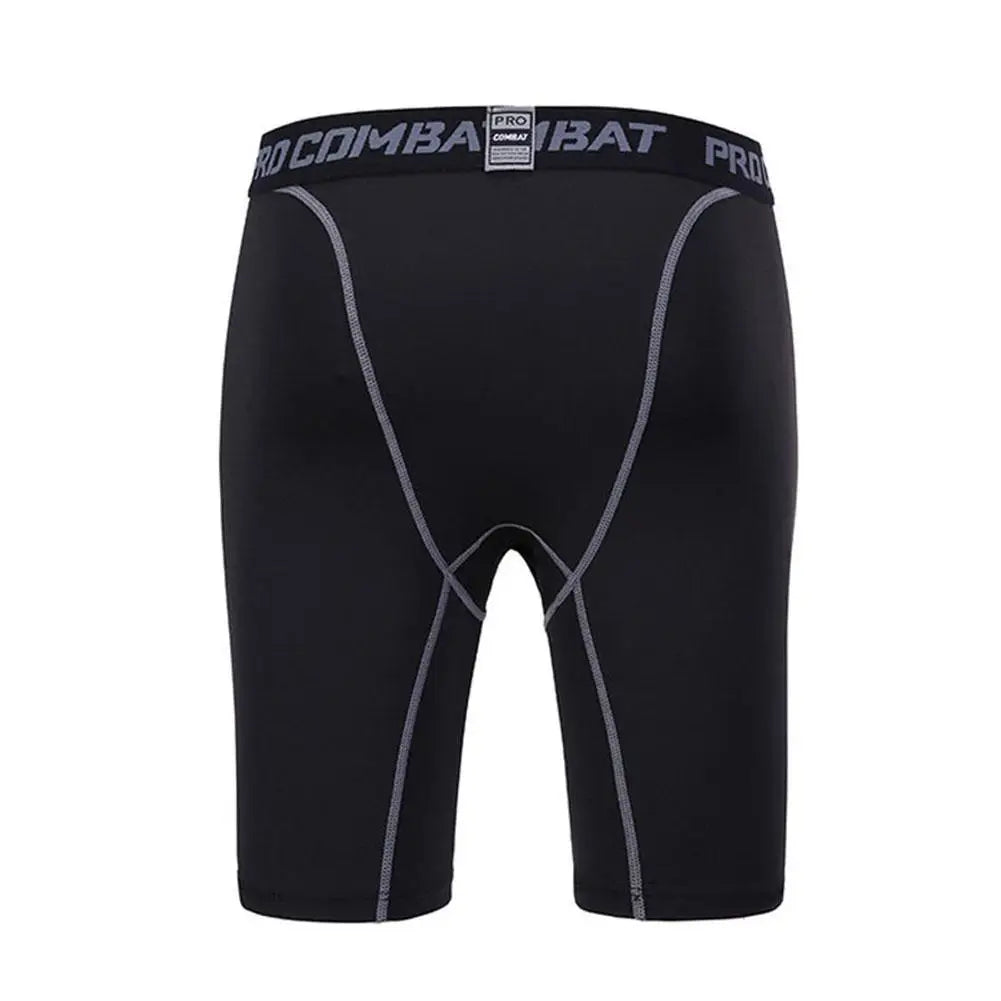 Men Bodybuilding Shorts Sports Fitness Workout Elastic Compression