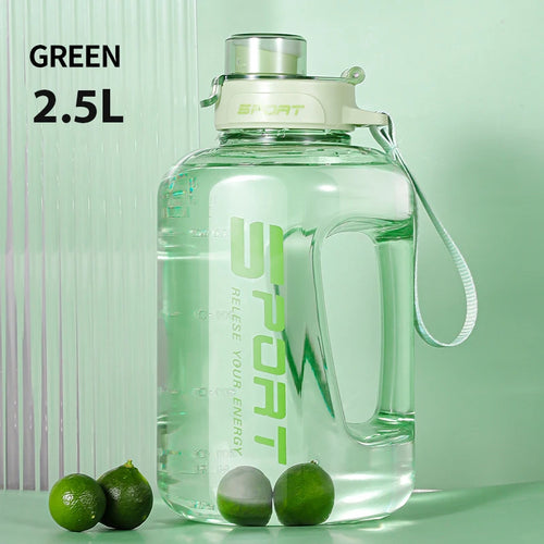 1.2L/1.7L/2.5L Sports Water Bottle Travel Kettle Large Fitness Gym