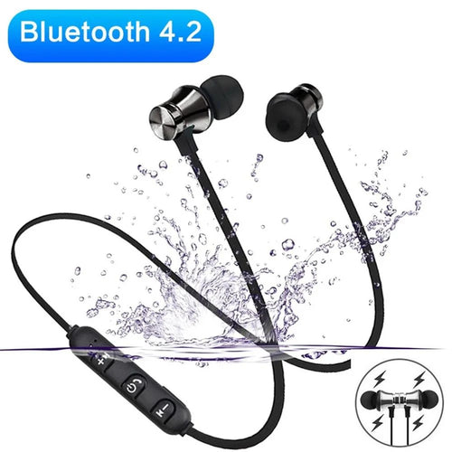 XT11 Magnetic Gym Wireless Headphones Sports In-Ear Headset Hanging