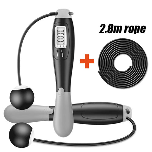 Portable Ropeless Skipping Rope With Ball and 2.8M Spare Rope Smart