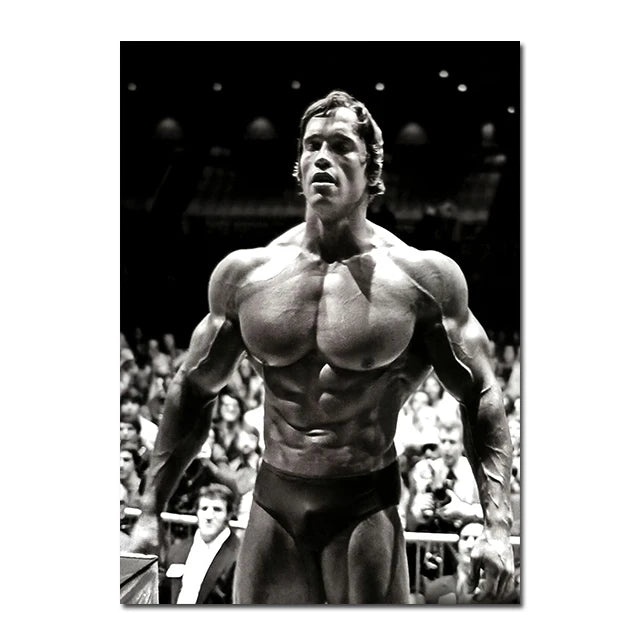 Arnold Schwarzenegger Fitness Posters and Prints Motivational Wall Art Canvas Paintings Modern Home Room Wall Decor