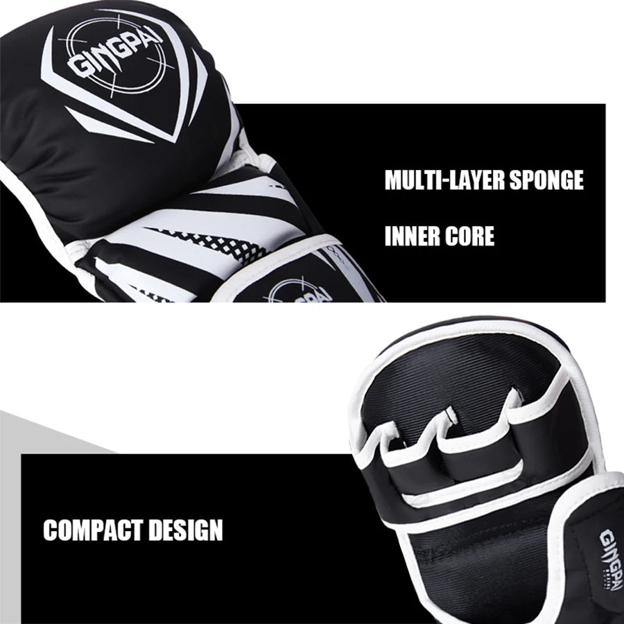 Professional MMA Half-Finger Fighting Boxing Gloves Thickened Sanda Free Fighting Mixed Martial Arts Training Gloves