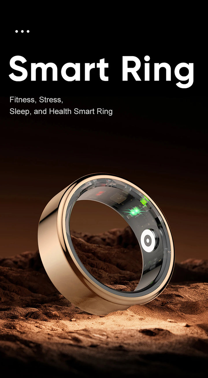 llNuyoah R02 Smart Ring Military For sports Swim Sleep Health Monitoring Grade Titanium Steel Shell IP68 & 3ATM Waterproof Multi