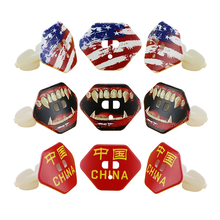 MMA Mouth Guard Lip Guard Boxing Rugby American Football Mouth Guard with Fangs Mouthpiece with Lip