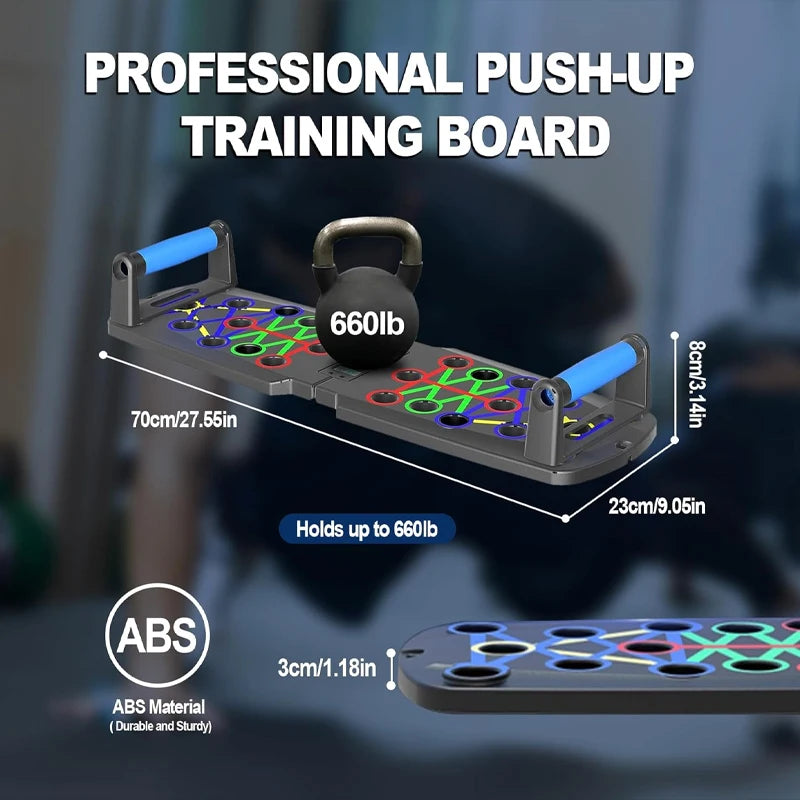 Automatic Count Push Up Board Strength Train Equipment Foldable for