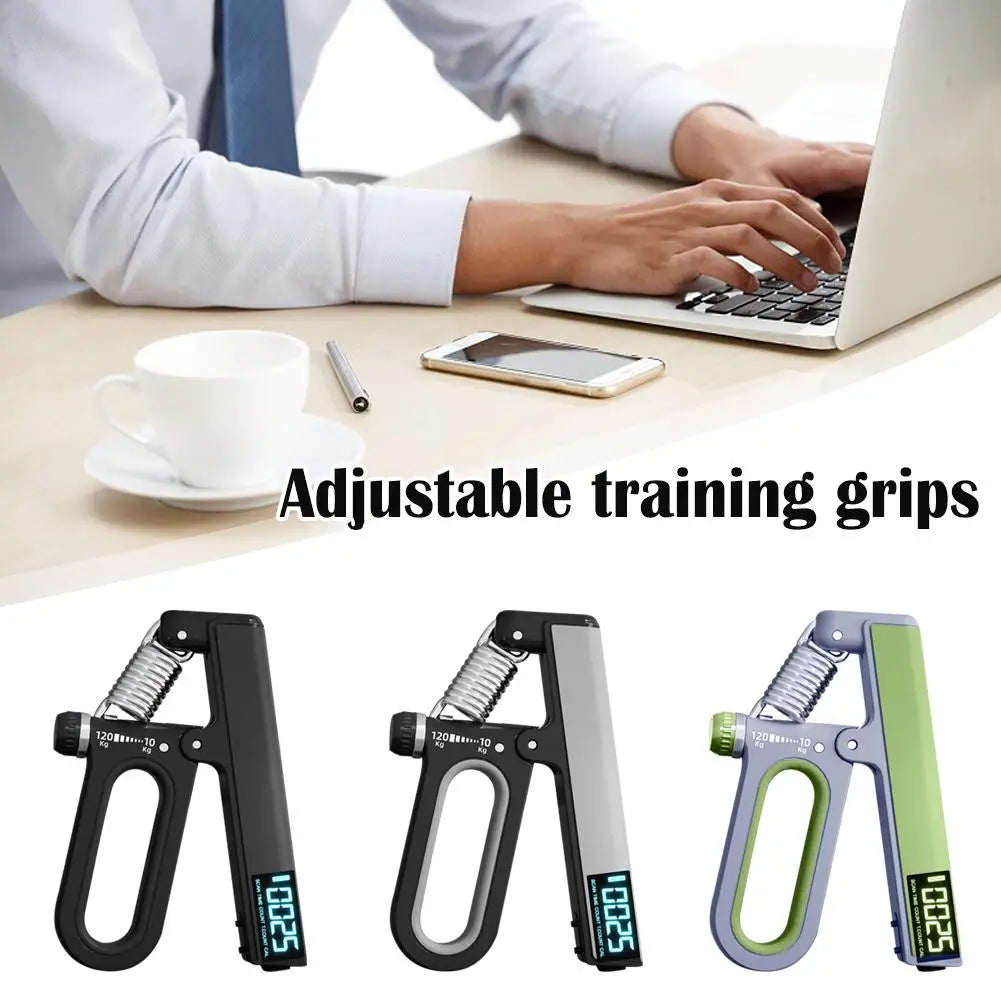 10-120kg Adjustable Heavy Gripper Fitness Hand Exerciser Grip Count