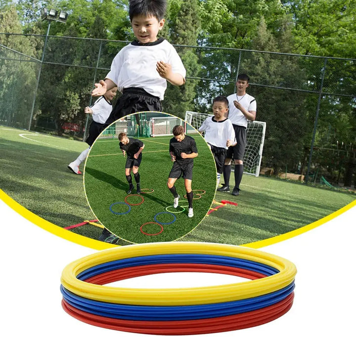 5/12pcs Durable Agility Training Rings Portable Football Soccer Speed Agility Training Rings Sport futbol Training Equipment