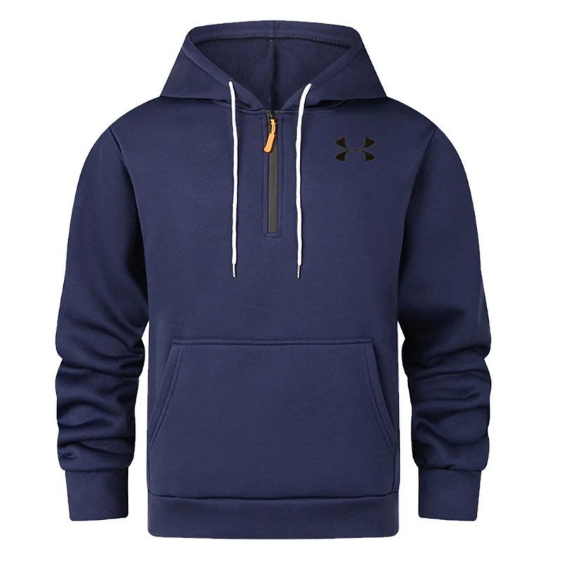 2025 Men's hoodie sweatshirt casual sports pullover Harajuku long-sleeved zipper hoodie pocket loose coat sweatshirt