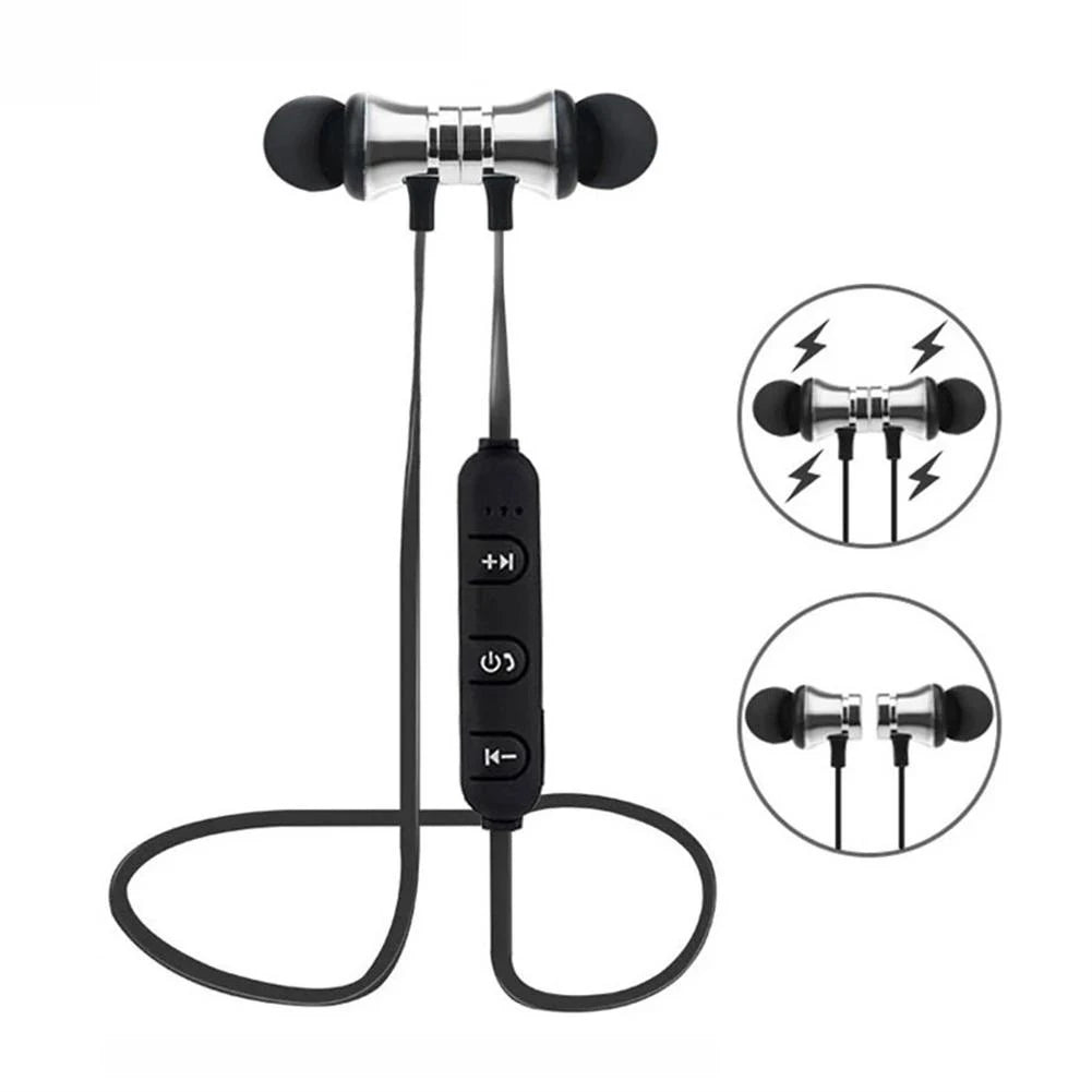 XT11 Magnetic Gym Wireless Headphones Sports In-Ear Headset Hanging