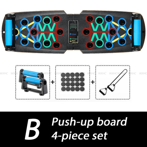 Automatic Count Push Up Board Strength Train Equipment Foldable for