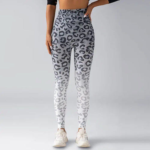 Leopard Print Seamless Leggings Fitness Women High Waist Sexy Yoga