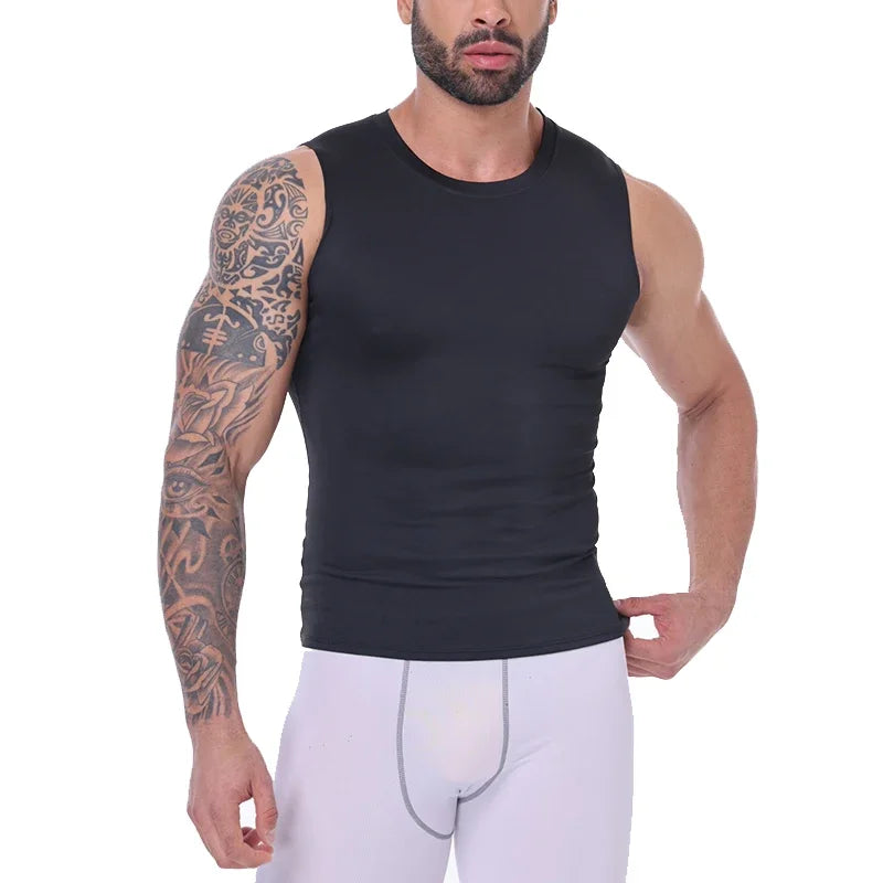 Men Compression Tank Top Slim Sleeveless Vest Breathable Quick Dry for